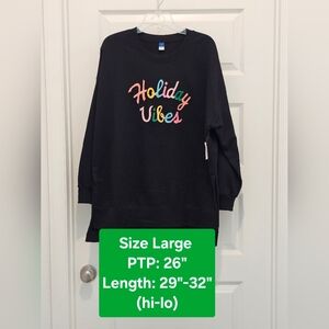 Old Navy LS Pullover Embroidered Sweatshirt, NWT, Sizes Large and X-Large